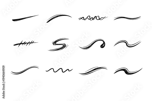 Trace curve variation shift image weight jitter vector simple icon mark generation