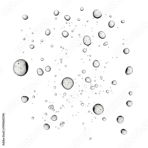 Microscopic view of particles in a dark field