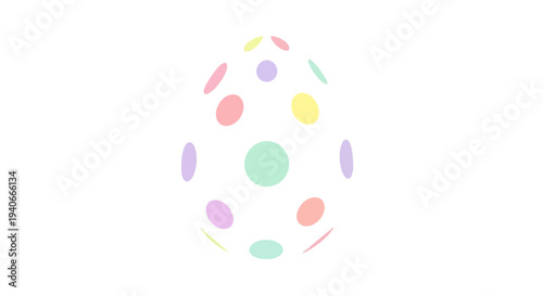 Easter Celebration Whimsical Pastel Egg Design