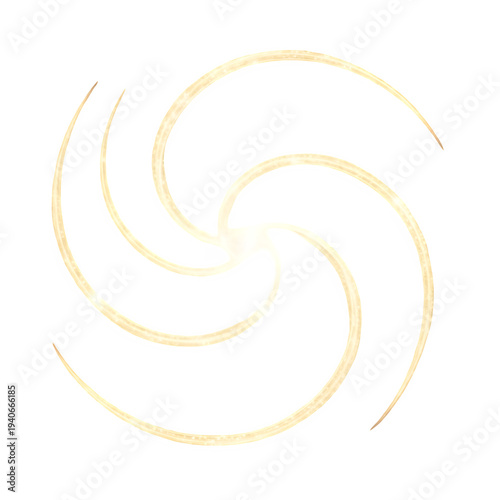 Glowing white spiral on black background