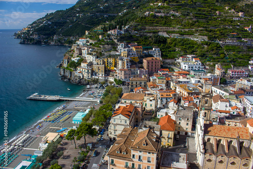 Maiori - Amalfi Coast panorama, Campania, Italy