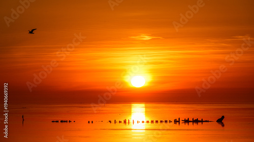 sunsrise over the sea