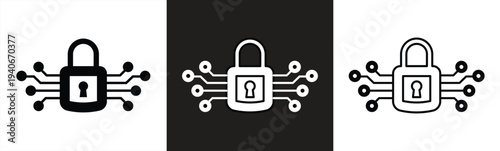 Cybersecurity icon. Cybersecurity sign. Protecting data or information. Vector 10 Eps.