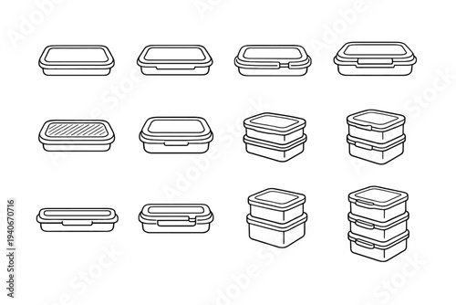 Design form ridge stackable icons foldable raised geometry vector icon silhouette interlocking