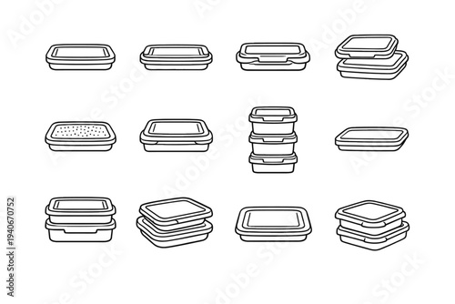 Clean lid modern feature icon vector raised nesting icons refined surface organization