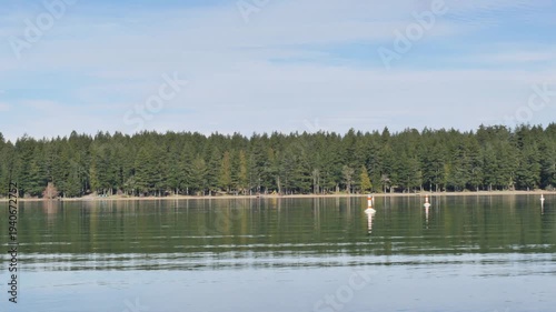 Cultus Lake Provincial Park during a winter season in Fraser Valley, British Columbia, Canada