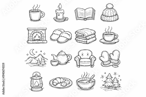 Buildup handstroke vector icon layered pile warm layers correction contour gentle icons