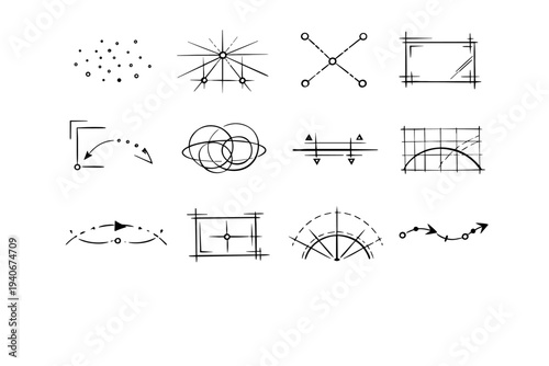 Image vector dots calm guide alignment natural structure breathable generation layout icon