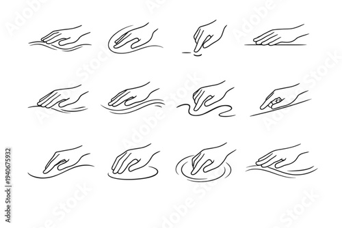 Gentle path generation outline motion icon arc simple vector placement caring relaxed