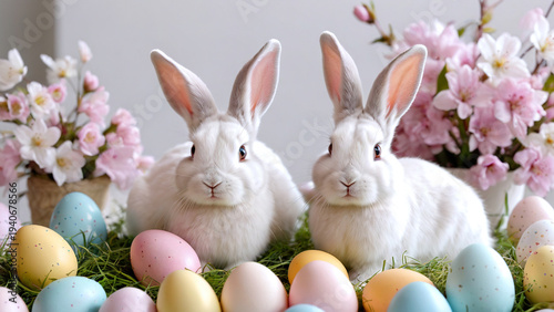 A soft whisper of spring hidden within the fur of silent guardians