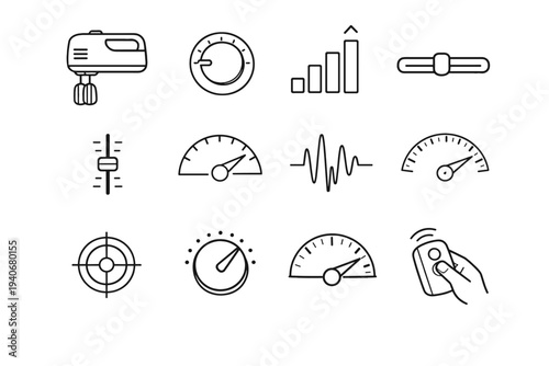 Vector cordless mixing mixer culinary adjustment tactile clean icon management speed proportions