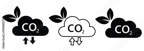 CO2 Emissions and Eco-Consciousness: A symbolical representation of carbon dioxide emissions, emphasizing the delicate balance between environmental impact and nature's response.