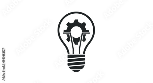 Mechanical Engineering Idea Light Bulb Icon
