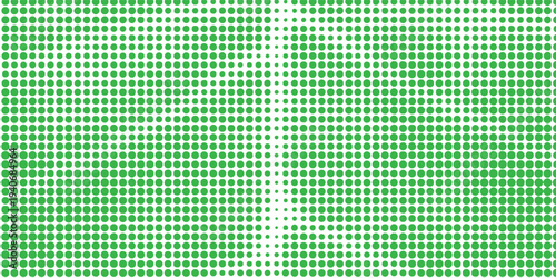 Fading polka dot background. Dotted halftone gradient texture. Repeated dots gradation pattern. green vanishing comic pop art overlay backdrop. Halftone raster effect wallpaper.
