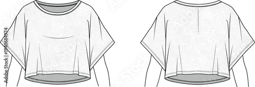 Womens Tiered Boho Maxi Dress CAD Drawing Front and Back View Flat Vector Illustration Fashion Design Technical Template Apparel Mockup Clothing, cad drawing flat vector illustration