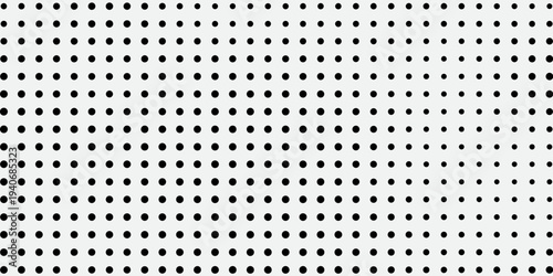 Dotted grid seamless pattern for bullet journal. Black point texture. Black dot grid for notebook paper. Vector illustration
