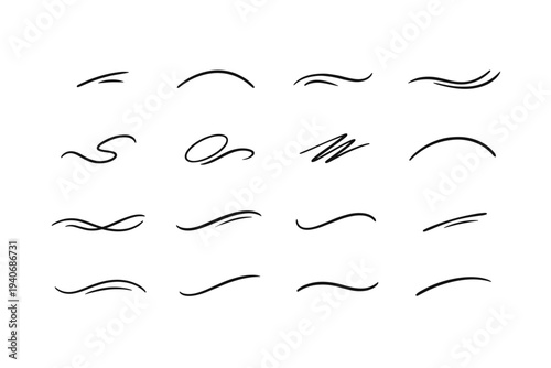 Soft smooth icon hand jot dash easy mellow vector bend simple generation