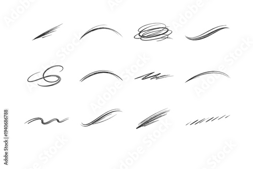 Image simple sketch icon bend generation loose mark spontaneous vector hand reflex