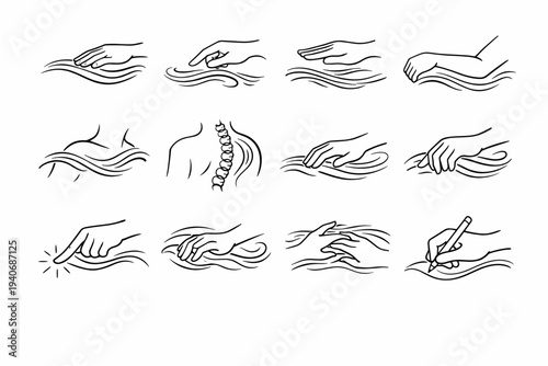 Rhythmline wave coordination icon image tide smooth current generation channel steady vector