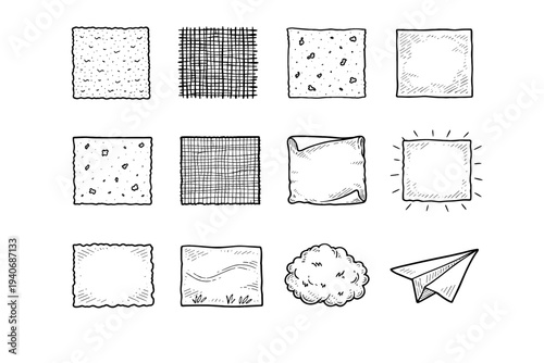 Icon kraft simple layer generation fleck hint recycled vector vellum texture field