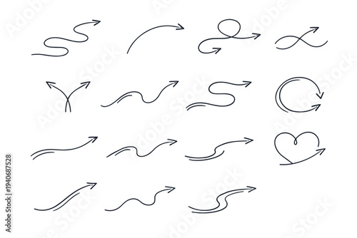 Stroke icon calm pathway simple arc curve image vector path pointer route