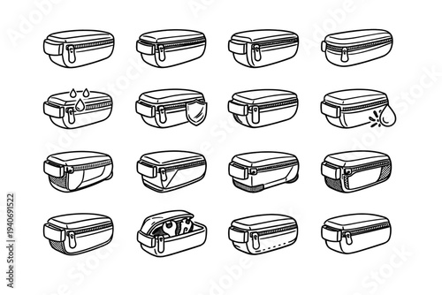 Holder vector interior icon outline tidy icons storage secure grip concept modern