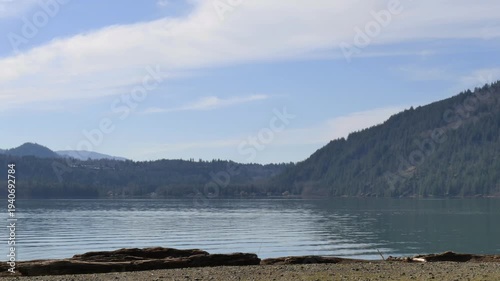 Cultus Lake Provincial Park during a winter season in Fraser Valley, British Columbia, Canada