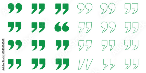 Quote icon vector. Quotation mark sign and symbol