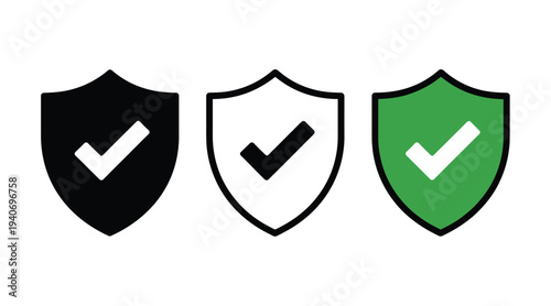 Shield icons display verified security.