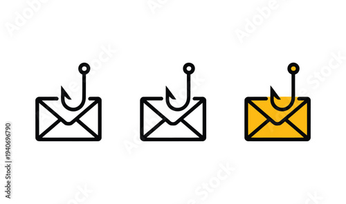 Email phishing icons show compromised.