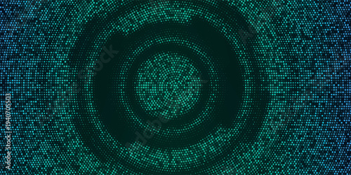 Technology digital futuristic internet network connection dark black background, green abstract cyber information communication, Ai big data science, innovation future tech line. eps10