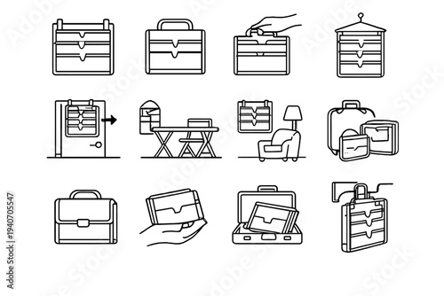 File icon vector flexible room modern compact lightweight setup solution holder easy