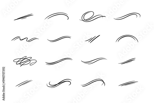 Curve generation simple reflex mark playful sweep line flow image icon spontaneous