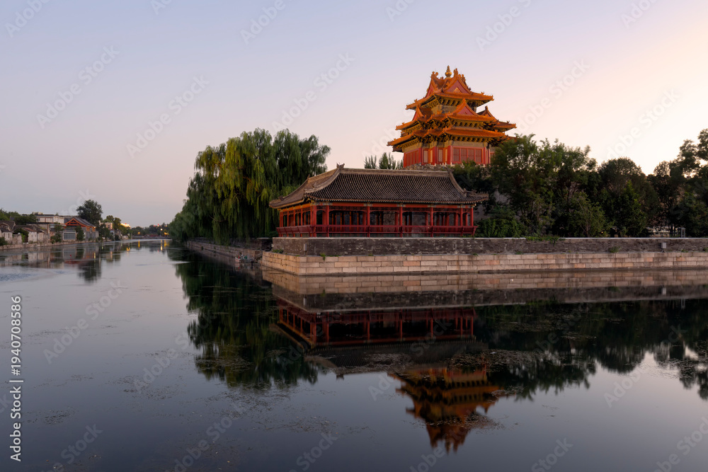 Fototapeta premium Forbidden City skyline. The Palace Museum. Located in Beijing, China.