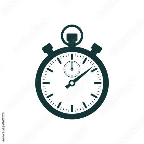 Classic stopwatch measures time with.