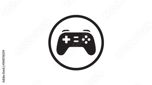 Gaming Controller Sad Face Icon Frustrated Gamer Emotion Symbol in Circle for Video Game UI