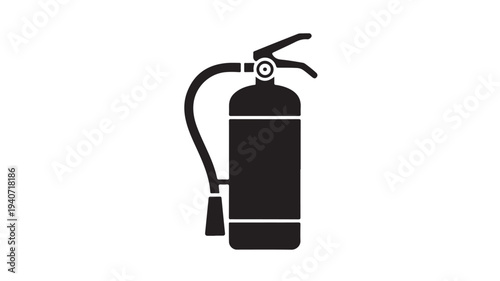 Fire Extinguisher Icon Isolated on White Background Emergency Safety Equipment Symbol