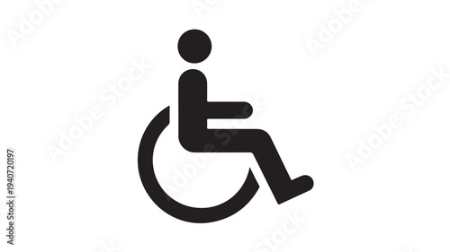 Wheelchair Accessibility Icon Universal Disability Access Symbol For Inclusive Design, Public Signage, And Accessibility Compliance