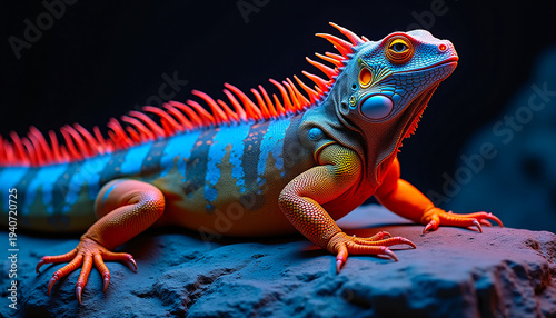 Gaze of the Neon Iguana