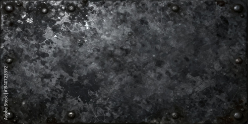 An abstract dark texture of rain drops on a black window creates a moody nature backdrop with blue light reflecting through fog and storm clouds at night