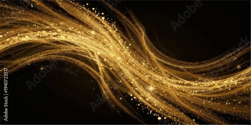 Abstract blue fractal burst arrangement featuring glowing energy lines and flowing wave patterns against a dark space backdrop for a high-tech motion art wallpaper design