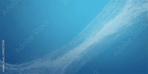 Abstract blue water surface ripples reflecting sunlight across a deep ocean horizon under a clear summer sky