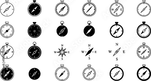 Vector Compass icons