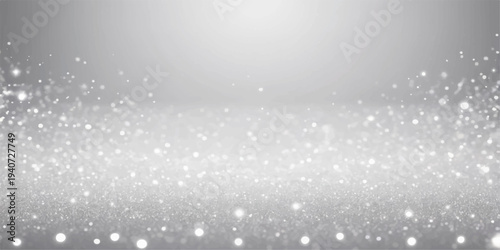 Abstract Christmas background with blue bokeh snowflakes and bright falling stars creates a winter holiday sky texture for a seasonal wallpaper design