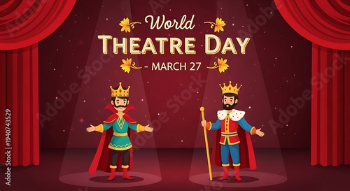 World theatre day celebration with kings
