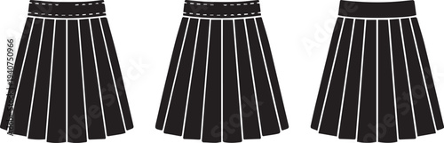 Womens Pleated A-Line Skirt Fashion Silhouettes