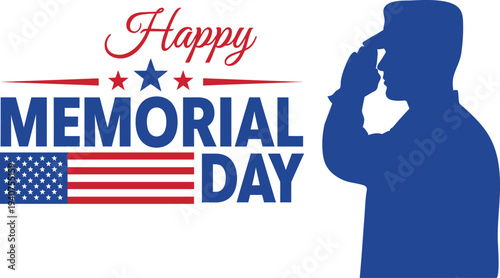 Honoring fallen heroes on memorial day with patriotic tribute