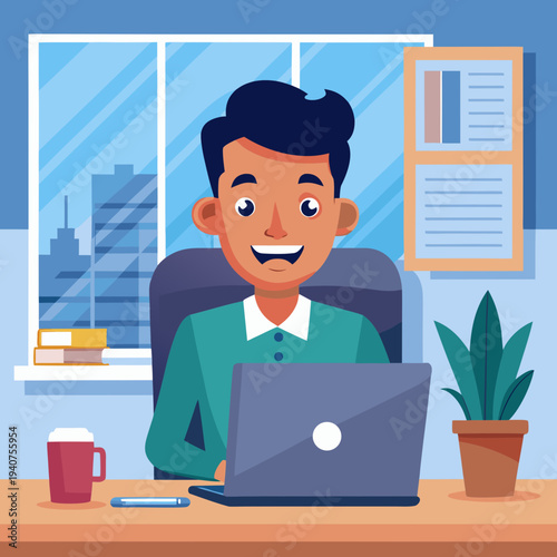 business man in office