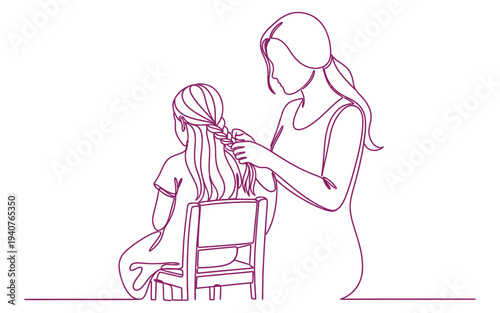 Heartwarming mother and child moment on mothers day with love and care