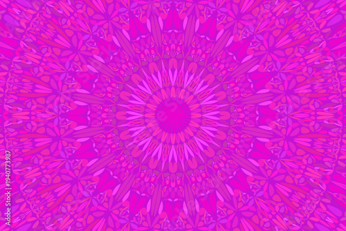 Dynamic colorful abstract round floral pattern background